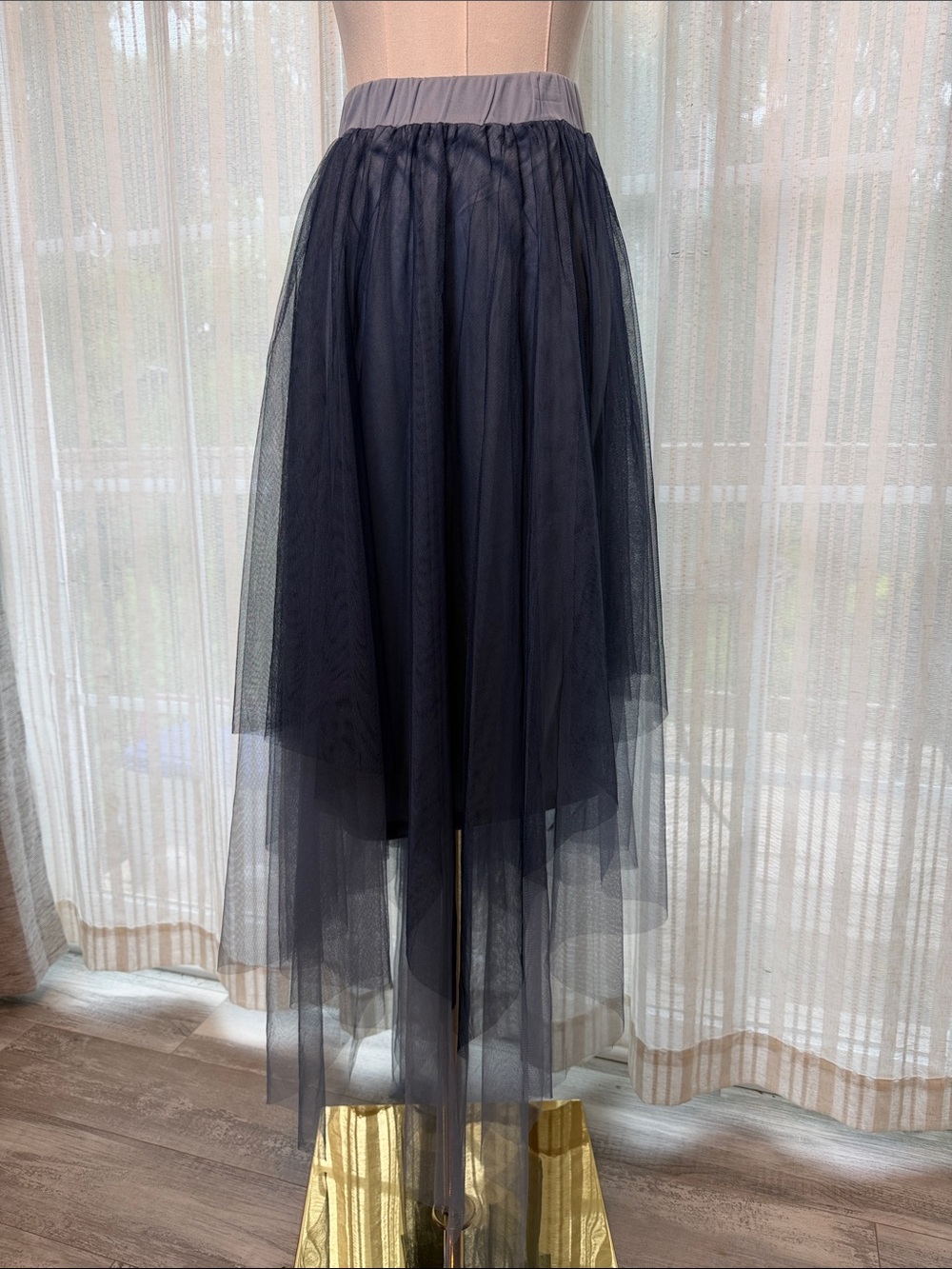 SHEIN Never Worn Blue Layered High-Low Tulle Skirt